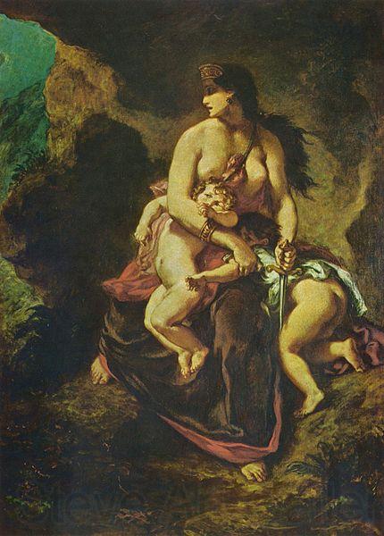 Eugene Delacroix Medea Norge oil painting art
